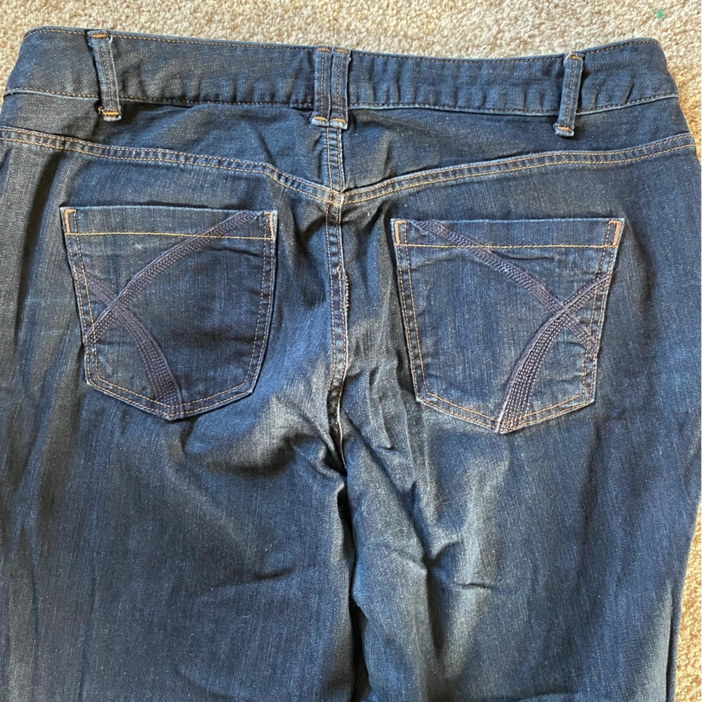Lane Bryant Bootcut Jeans, 18, Dark Wash Blue Western Wide Leg - Picture 6 of 6